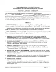 Department Technical Services Agreement Template