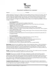 Educational Consulting Services Agreement Template