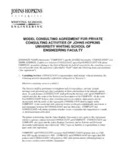 Free Download PDF Books, Model Consulting Agreement for Private Consulting Activities Template