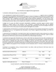 Free Download PDF Books, Non Disclosure and Registration Agreement Template