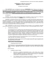 Professional Services Consultant Retainer Agreement Template