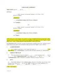 Free Download PDF Books, Agreement for Farm Lease Template