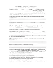 Free Download PDF Books, Standard Business Lease Agreement Template