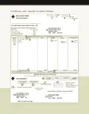 Commercial Loan Billing Statement Template