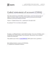 Coded Statement of Account Template