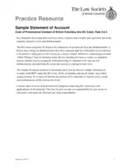 Practice Resource Statement of Account Template