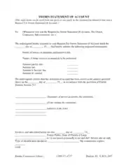 Free Download PDF Books, Sample Sworn Statement of Account Template