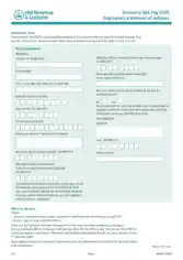 Employee Sickness Statement Form Template