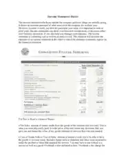 Basic Income Statement Template