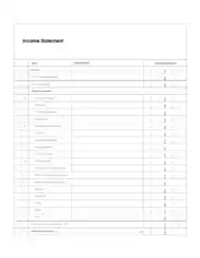 Income Statement Sample Format Template
