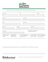 Business Customer Information Sheet Template