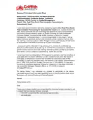 Research Participant Information Sheet Template