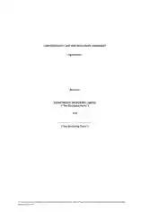 Free Download PDF Books, Financial Non Disclosure and Confidentiality Agreement Finance Template