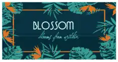 Free Download PDF Books, Tropical Nature Background Blossom Flowers Leaves Decor Free Vector