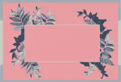 Floral Text Box Background Colored Classical Design Free Vector