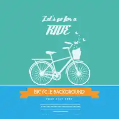 Free Download PDF Books, Bicycle Background White Silhouette Decoration Free Vector
