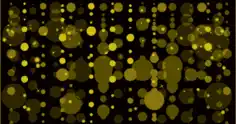 Decor Background Bokeh Sparkling Yellow Round Light Effect Free Vector