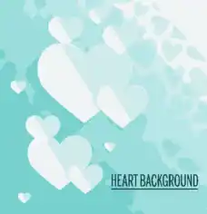Free Download PDF Books, Heart Background Paper Cut Decoration Style Free Vector