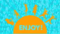 Cheering Background Happy Human Yellow Silhouette Sun Icon Free Vector