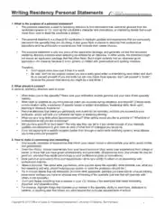 General Residency Personal Statement Template