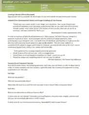 Personal Brand Statement Exercise Template