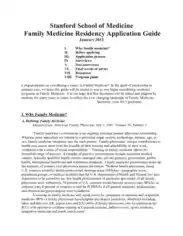 Personal Statement For Family Medicine Residency Template