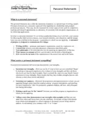 Personal Statement For Scholarship Template