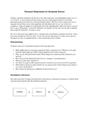 Free Download PDF Books, Personal Statements For Graduate School Template