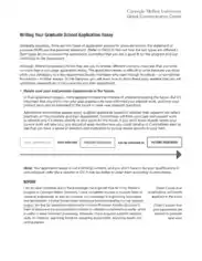 Free Download PDF Books, Sample Personal Statement Graduate School Application Template