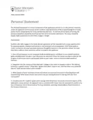 Study Abroad Personal Statement Template