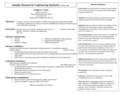 Engineering Resume Objective Statement Soph Level Template