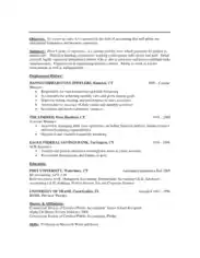 Resume Objective Statement Examples Entry Level Template