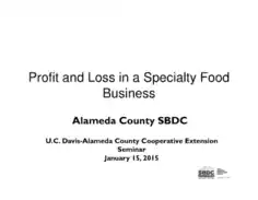 Food Business Profit and Loss Statement Template