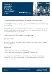Digital Marketing Campaign Plan Development Template