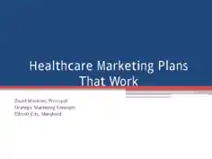 Free Download PDF Books, Effective Healthcare Marketing Plan Sample Template
