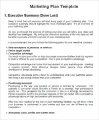 Executive Summary For Business Plan Example Template