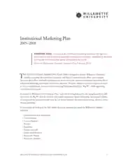 Institutional Marketing Plan Example Template
