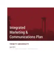 Integrated Marketing Communication Plan Sample Template