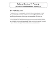 Marketing Plan Sample And Fact Sheet Template