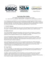 Free Download PDF Books, New Small Business Marketing Plan Outline Template