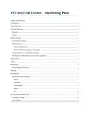 Free Download PDF Books, Sample Medical Marketing Plan Template