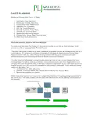 Basic Business Sales Planning Template