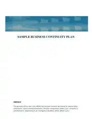Free Download PDF Books, Business Continuity Plan Template