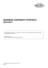 Free Download PDF Books, Business Continuity Strategy Plan Template