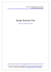 Interior Business Plan Template