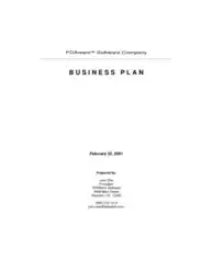 Software Development Business Plan Template