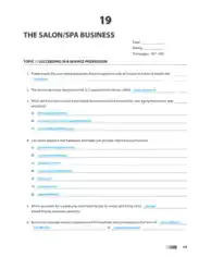 SPA Salon Business Plan Template