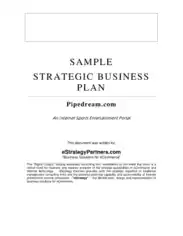 Strategic Business Plan Pdf Template