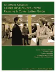 Free Download PDF Books, Career Development Center Resume Template