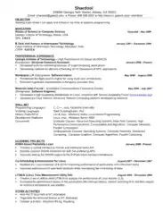 Resume Format For Computer Science Engineering Students Template